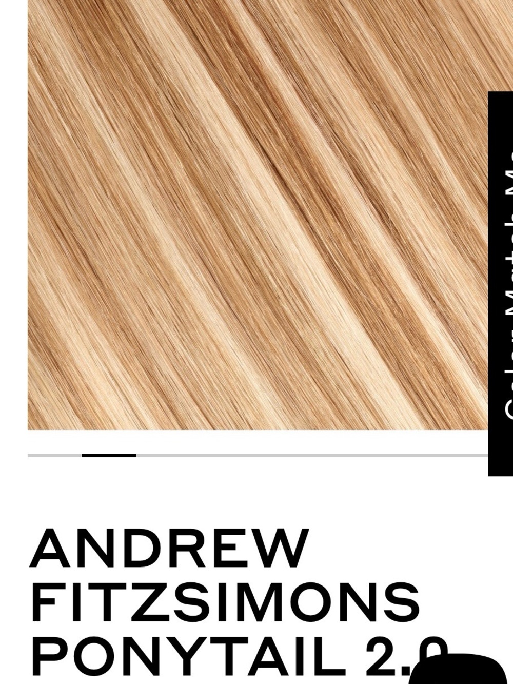 THE PONYTAIL BELLAMI X ANDREW FITZSIMONS 20” Vanilla Latte Highlight. NWT - Picture 2 of 6